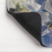 マトリックスの青い螢石の水晶 マウスパッド (コーナー)