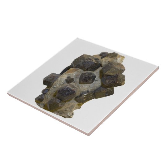 マトリックスのSpessartite タイル (側面)