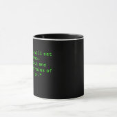 「マトリックスはミラージュだ。光後を追と音色 マグカップ (中央)