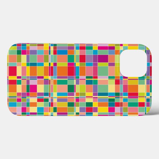 マトリックスは虹のモザイク色の電話包装を平方します Case-Mate iPhoneケース (裏面 (横))