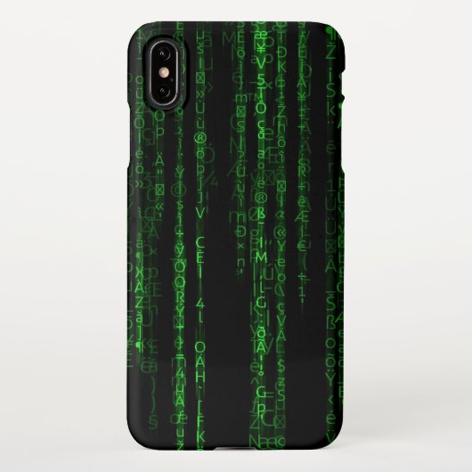 マトリックスコード iPhoneケース (裏面)