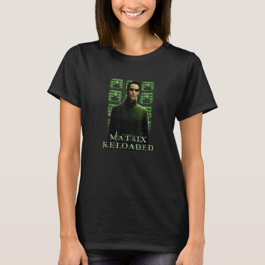 マトリックス リローデッド テレビ画面ポスター Tシャツ (正面)