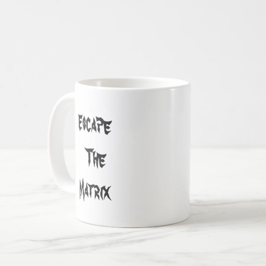 マトリックスmagをエスケープする(andrew tateを含む) コーヒーマグカップ (正面左)