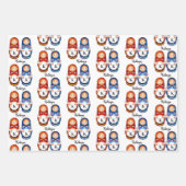 マトリパーソナライズされたョシカ人形 ラッピングペーパーシート (正面3)