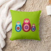 マトリョシカの人形 クッション (ブランケット)