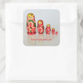 マトリョシカの人形 スクエアシール (バッグ)