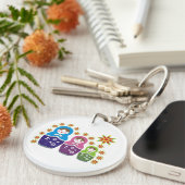 マトリョシカロシアの人形&ひまわりカスタム人形 キーホルダー (正面右)