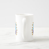 マトリョシカロシアの人形&ひまわりカスタム人形 ボーンチャイナマグカップ (裏面)