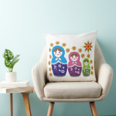 マトリョシカロシアの巣人形とヒマワリ クッション (椅子)