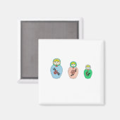 マトリョシカ人形 マグネット (正面/裏面)