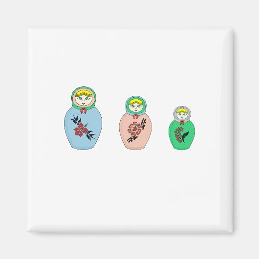 マトリョシカ人形 マグネット (正面)