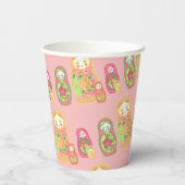 マトリョシカ 紙コップ (裏面)