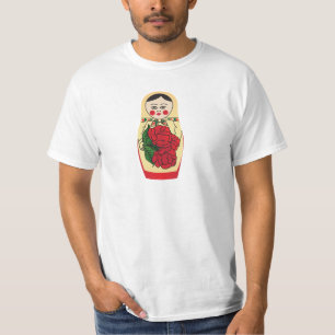 マトリョシュカロシアの人形 – 営巣人形 –  Tシャツ