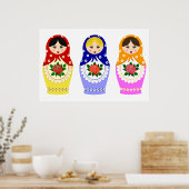 マトリョシュカ人形ポスター ポスター (キッチン)