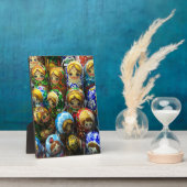 マトリョーシュカ人形のお土産屋さんでの旅行写真 フォトプラーク (側面)