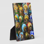 マトリョーシュカ人形のお土産屋さんでの旅行写真 フォトプラーク (側面)