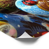 マトリョーシュカ人形のお土産屋さんでの旅行写真 ポスター (コーナー)