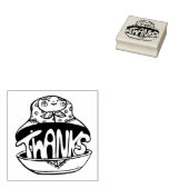 マトリョーシュカ人形の手書きメッセージ ラバースタンプ (押印)