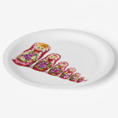 マトリョースカの木文化のシンボル-ロシアの ペーパープレート (アングル)