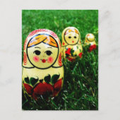 マトリヨシュカウクライナフォークアート ポストカード (正面)