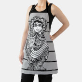 マトリヨシュカドールBWエプロン エプロン (インサイチュ)