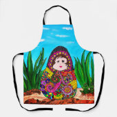 マトリヨシュカドールinメキシコエプロン エプロン (正面)