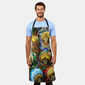 マトリヨシュカ人形お土産キオスク旅行写真 エプロン (着用した状態)