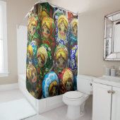 マトリヨシュカ人形お土産キオスク旅行写真 シャワーカーテン (インサイチュ)