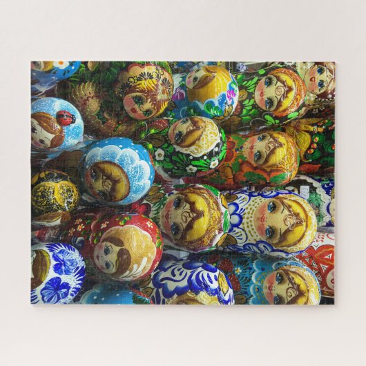 マトリヨシュカ人形お土産キオスク旅行写真 ジグソーパズル (横)