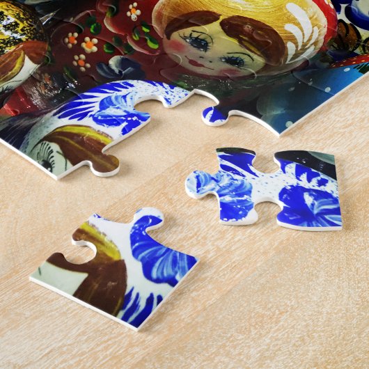 マトリヨシュカ人形お土産キオスク旅行写真 ジグソーパズル (側面)