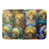 マトリヨシュカ人形お土産キオスク旅行写真 バスマット (正面)