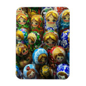 マトリヨシュカ人形お土産キオスク旅行写真 マグネット (縦)