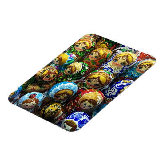 マトリヨシュカ人形お土産キオスク旅行写真 マグネット (左側)