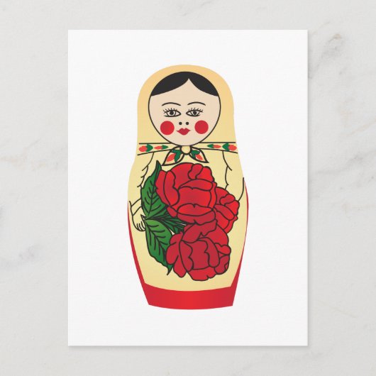 マトルシカ人形 ポストカード (正面)