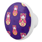 マトレシュカ模様 セラミックノブ (右)