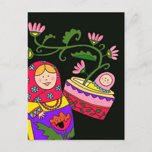 マトロシュカベビー ポストカード (正面)