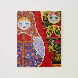 マト絵画リョスカロシアのドール ジグソーパズル