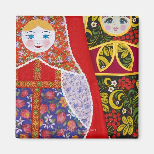 マト絵画リョスカロシアのドール マグネット (正面)
