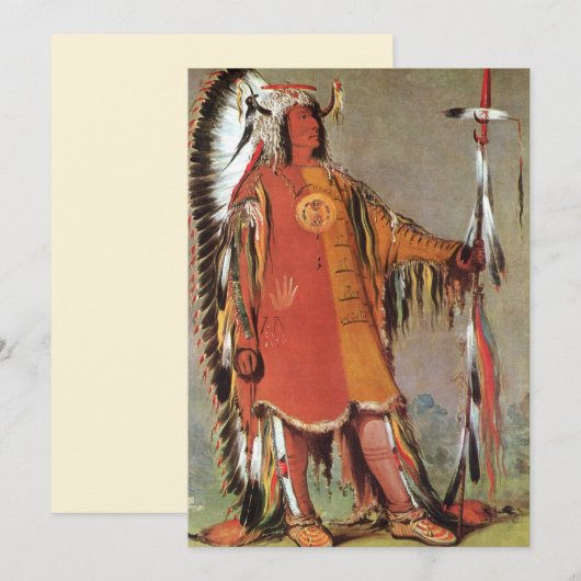 マト・トペの肖像（George Catlinによる） (正面/裏面)