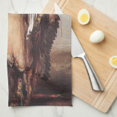 マト・トープ氏はカール・ボドマー氏のマンポートレート キッチンタオル (四つ折り)