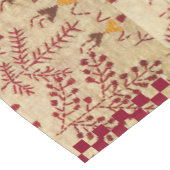 マドゥバニスタイルプリントオンシルクテクスチャ ショートテーブルランナー (コーナー)