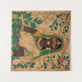 マドゥバニ絵を描のタペストリー タペストリー (正面(横))