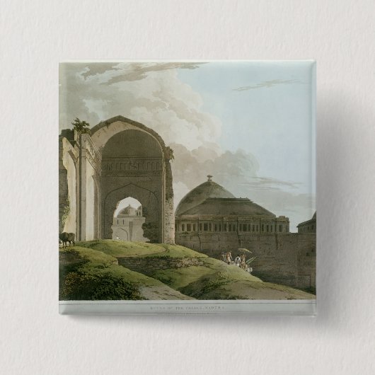 マドゥライの宮殿の台なし 缶バッジ (正面)