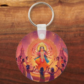 マドゥルガ – デュシュラお祝いのハート キーホルダー (正面)