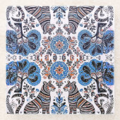 マドシンプルバ絵を描ニ ガラスコースター (正面)