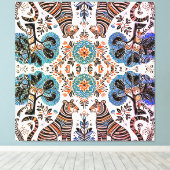 マドシンプルバ絵を描ニ キャンバスプリント (インサイチュ (ウッドフロア))