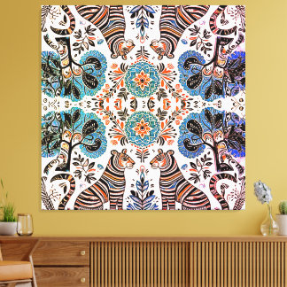 マドシンプルバ絵を描ニ キャンバスプリント