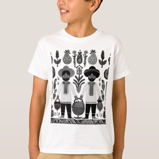 マドシンプルバ絵を描ニ Tシャツ (正面)