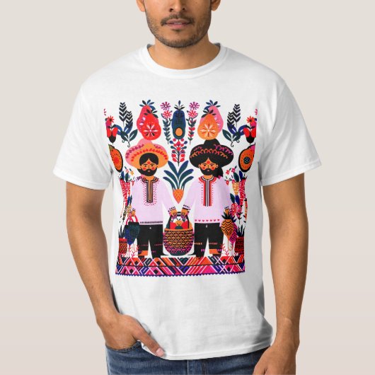 マドシンプルバ絵を描ニ Tシャツ (正面)