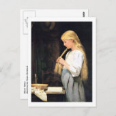 マドチェンダイハアフラテンドガールブレイディング彼女の髪 ポストカード (正面/裏面)